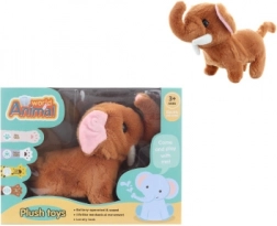 Elefante di peluche semovente a batterie