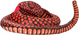 Giocattolo di peluche serpente rosso 100 cm