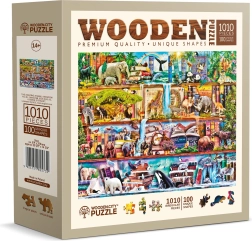 WOODEN CITY Puzzle in legno Il meraviglioso mondo degli animali 1010 pezzi