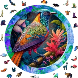 Puzzle uccello colorato in legno con 505 pezzi