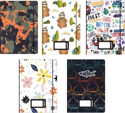 Quaderno Oxybook A5 40 fogli con motivi colorati