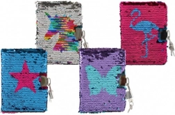 Taccuino con paillettes e lucchetto TEDDIES