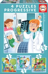 Puzzle per bambini Professioni future 4 in 1