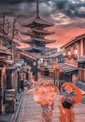 Sera a Kyoto Puzzle 500 pezzi