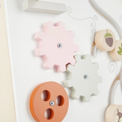 Bieco deambulatore in legno per bambini con attività – animaletti del bosco