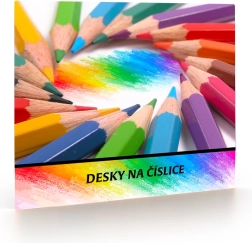 Cartelle per numeri per primi alunni Pastelli