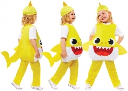 Costume Baby Shark giallo per bambini 3-4 anni