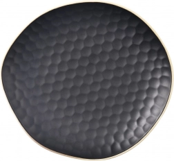 Piatto da dessert in ceramica TEA TIME 16,5 × 15 cm, nero