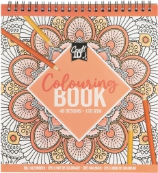 Libro da colorare con rilegatura a spirale 21x20 cm