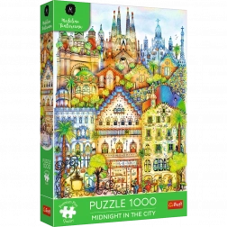 Puzzle premium 1000 pezzi – Mezzanotte a Barcellona