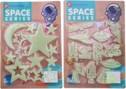 Decorazione luminosa a tema spaziale 30 x 21 cm