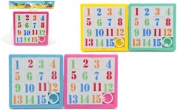 Puzzle scorrevole numerico 4×4 (mix di colori) – gioco logico 15