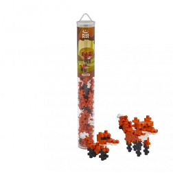 Plus-Plus volpe – set di costruzione creativo 100 pezzi in tubo