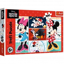 Puzzle 100 pezzi Divertente MINNIE DISNEY di Trefl