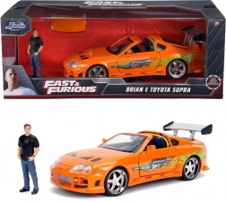 Modello auto Fast & Furious Toyota Supra 1/24 con figurina