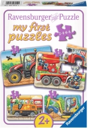 Ravensburger i miei primi puzzle Macchine da cantiere 4in1 (2, 4, 6, 8 pezzi)