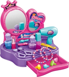 Tavolino da trucco con accessori per bambini