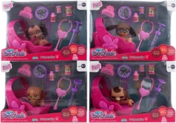 Set cura del cucciolo con lettino e accessori