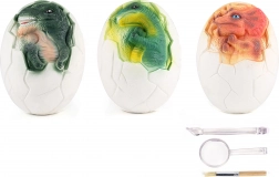 Uovo di dinosauro da scavare 11 cm – set archeologico per bambini