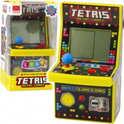 Mini gioco arcade Tetris giallo retrò