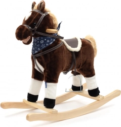 Cavallino a dondolo con melodia e foulard Baby Mix