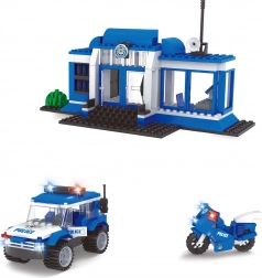 Set di costruzioni compatibile BLOXO stazione di polizia 194 pz