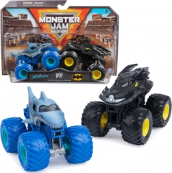 Monster Jam set di 2 monster truck 1:64 Megalodon vs Batman
