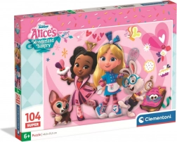 puzzle per bambini 104 pezzi Clementoni Disney Alice's Wonderland Bakery