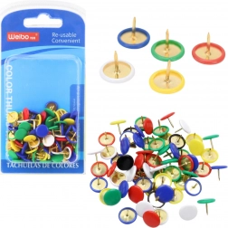 Set di spilli colorati con testa piatta 90 pezzi