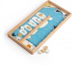 Bigjigs Toys gioco da tavolo in legno con dischi