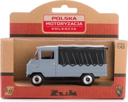 Modello di auto storica Żuk grigio