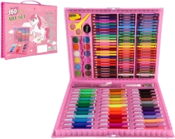 Set creativo da pittura con unicorno in valigetta di plastica, 160 pz