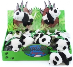Portachiavi di peluche panda 12 cm