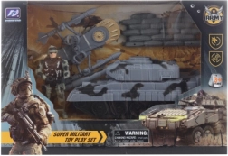 Set militare con carro armato per bambini