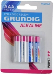 Batterie alcaline AAA 1,5 V 4 pz GRUNDIG