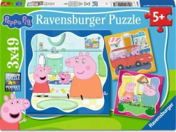Ravensburger puzzle Peppa Pig – la famiglia al primo posto 3×49 pezzi