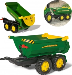 Rimorchio per bambini con cassone ribaltabile JOHN DEERE ROLLY TOYS halfpipe