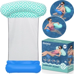 Bestway Comfort Plush amaca galleggiante da piscina gonfiabile con rete in mesh