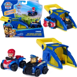 Paw Patrol Pup Squad pista lanciatore Chase con veicoli