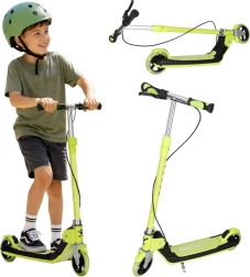 Monopattino pieghevole per bambini Trike Fix con ruote LED, verde neon