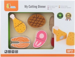 Set di taglio in legno - carne