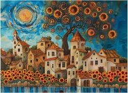 Puzzle Girasoli 1000 pezzi