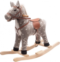 Cavalluccio a dondolo con melodia PlayTo, grigio groppone maculato