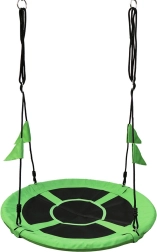 Altalena tipo nido con bandierine 100 cm – 2Kids Toys, verde