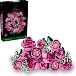 LEGO Botanicals bouquet di rose rosa