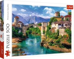 Puzzle 500 pezzi Ponte Vecchio di Mostar, Bosnia ed Erzegovina – Trefl