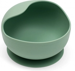 Ciotola in silicone per bambini con ventosa New Baby verde