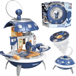 Set spaziale per bambini: proiettore, zaino e officina UFO