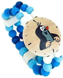 Orologio da bambina in legno con la Talpa blu