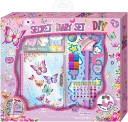 Diario con lucchetto e accessori Pecoware – Farfalle